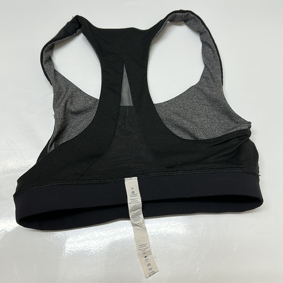 LIKE NEW! Lululemon Invigorate Bra Heathered Black/Black - Picture 9 of 13
